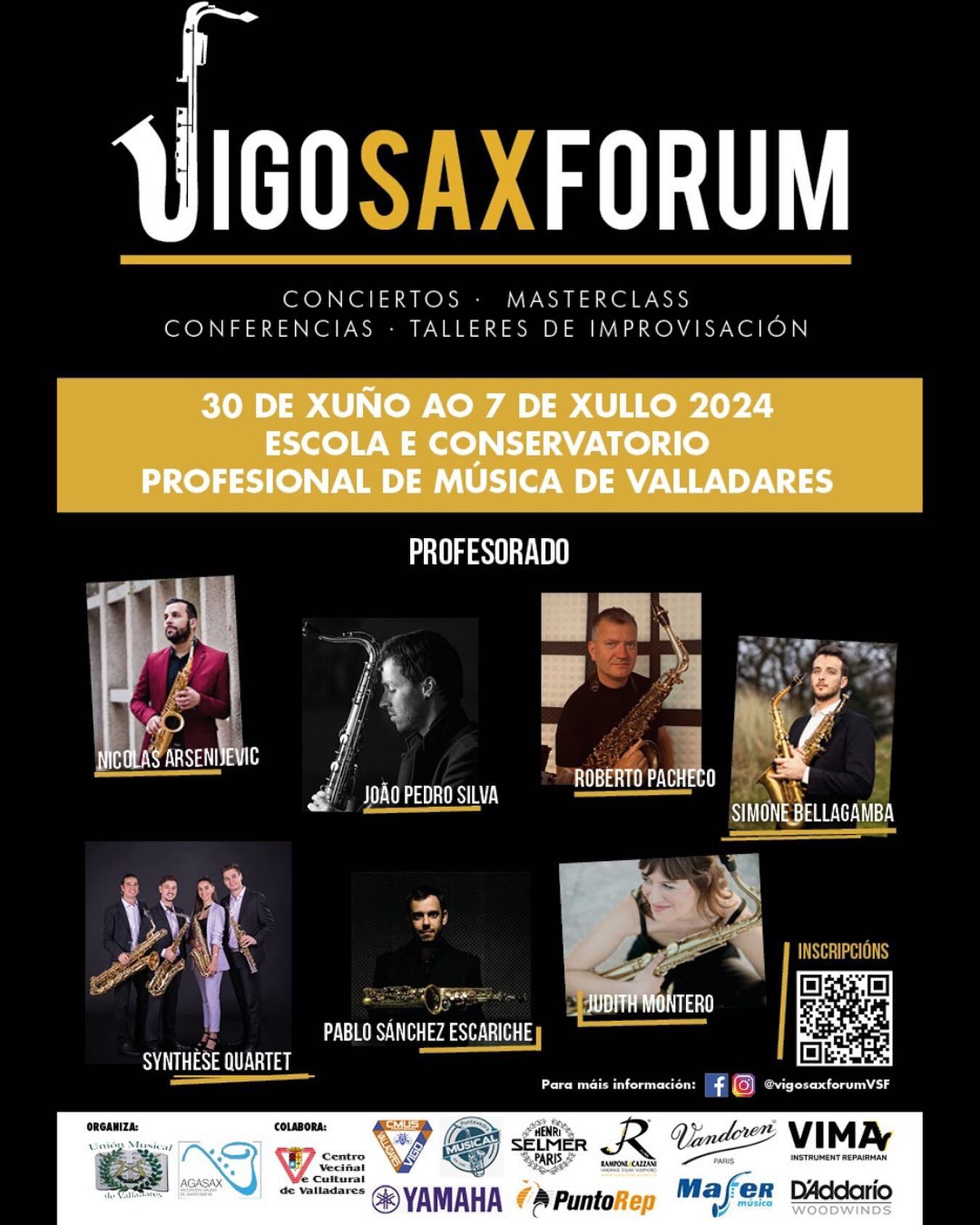 Cartel del VigoSaxForum 2024