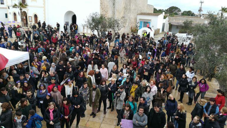 Imagen de la concentración en Formentera