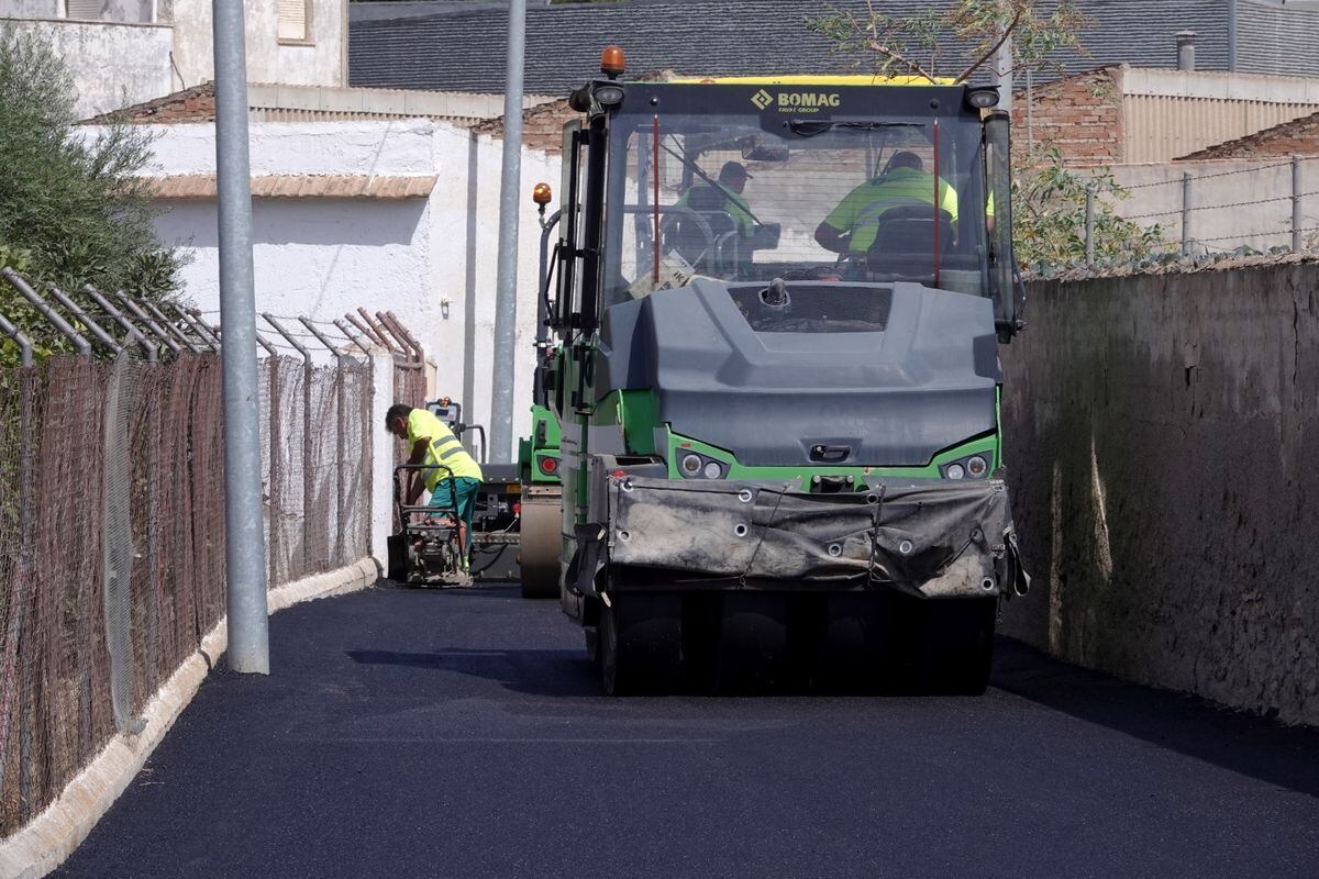 Trabajos del Plan Asfalto en Cartagena