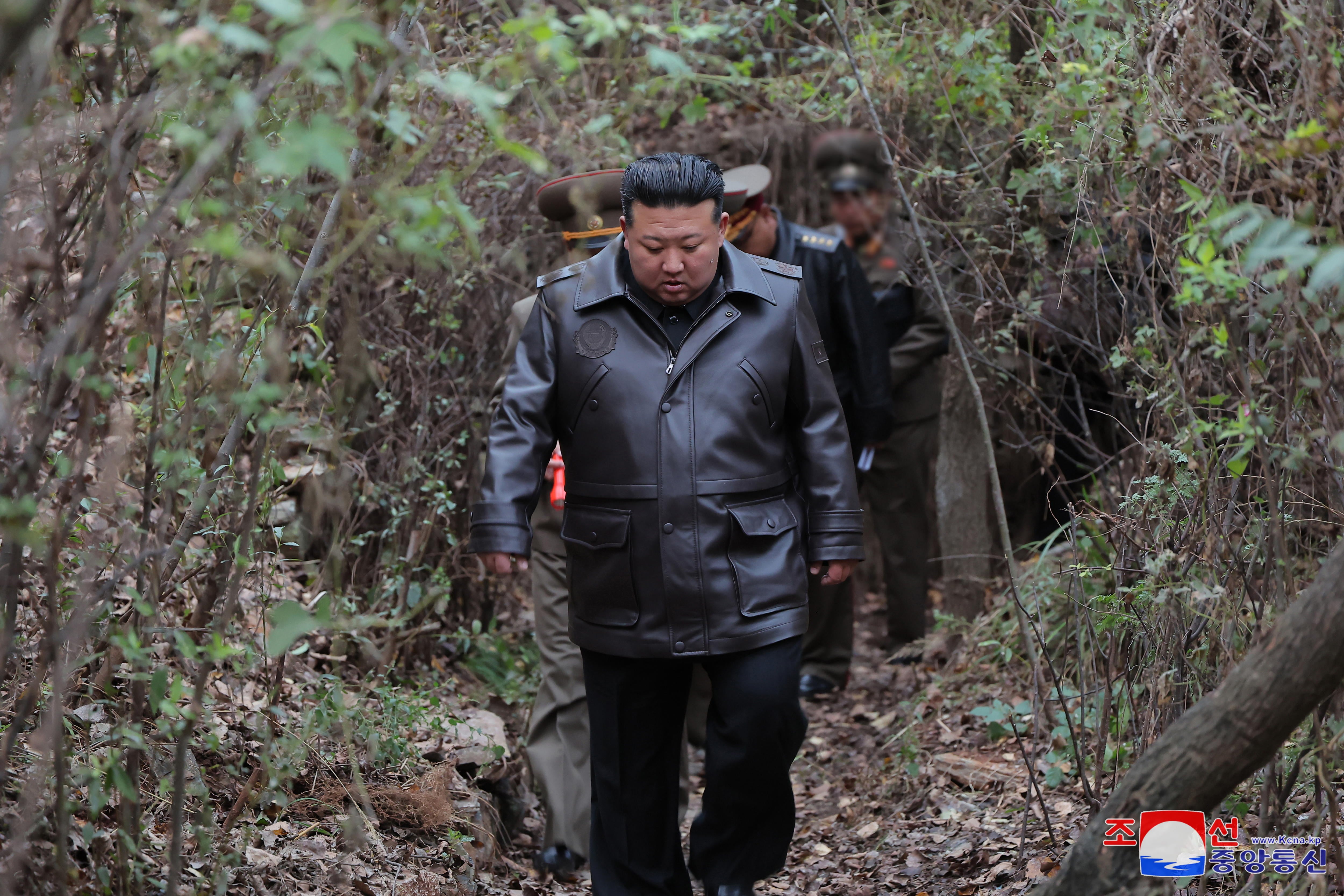 El líder norcoreano Kim Jong-Un durante una visita a tropas de su país esta misma semana