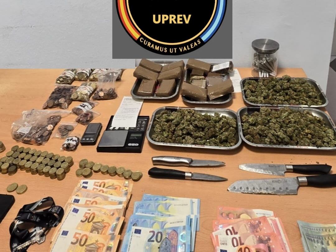 Parte de la droga incautada por la Policía Local de Marbella