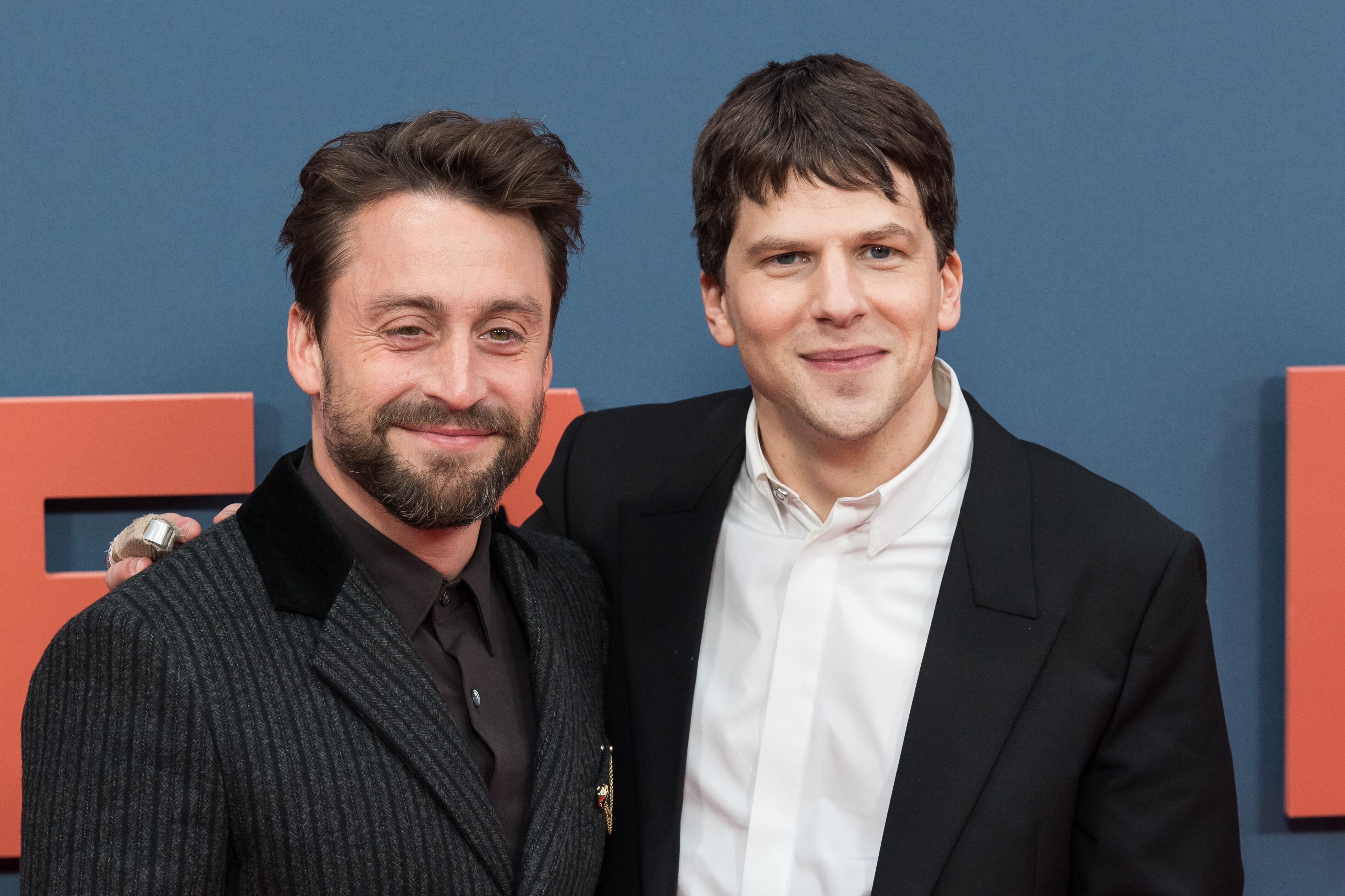 Kieran Culkin y Jesse Eisenberg, durante la presentación de &#039;A Real Pain&#039; en Londres  (Photo credit should read Wiktor Szymanowicz/Future Publishing via Getty Images)