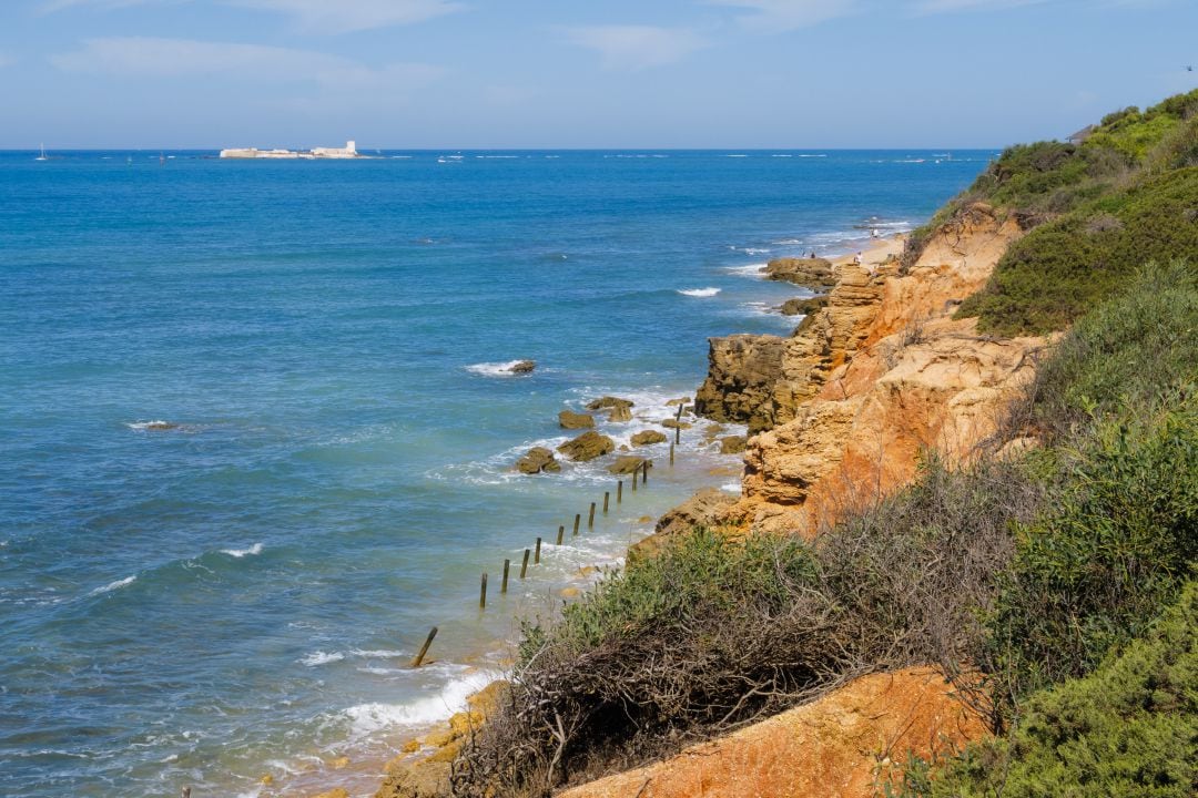 Zona de Sancti Petri donde han hallado los restos compatibles con el templo de Hércules. 