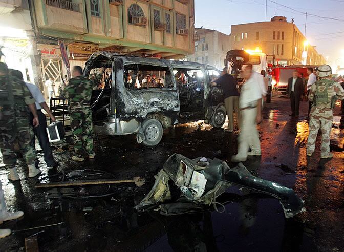 Imagen de un atentado en la ciudad de Kerbala.