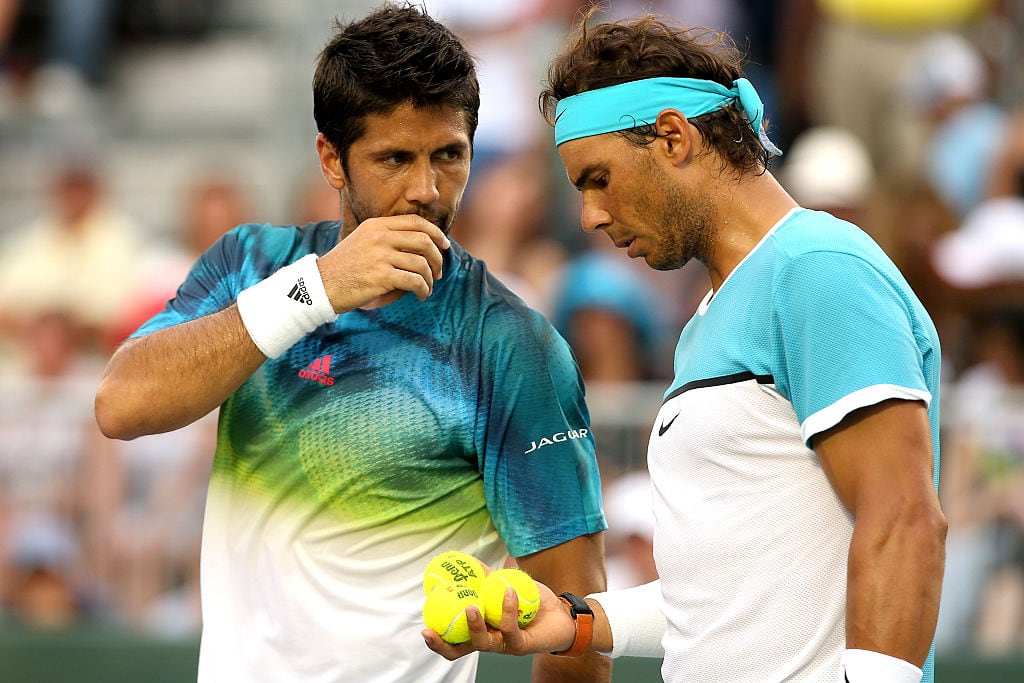 Fernando Verdasco y Rafa Nadal durante un encuentro.