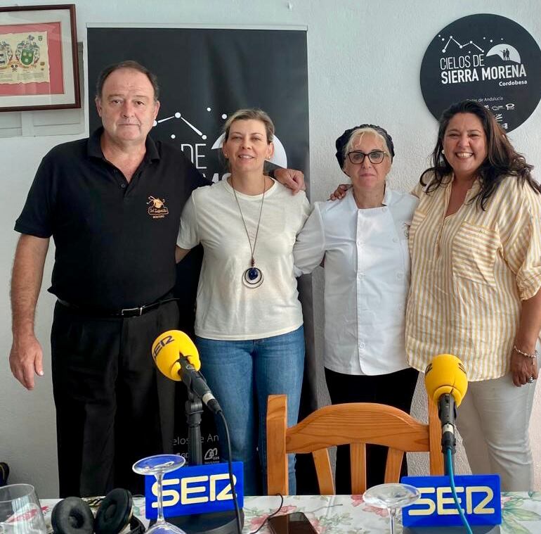 Los propietarios del restaurante Sol Zapatilla cedieron el local para la realización del programa en Montoro