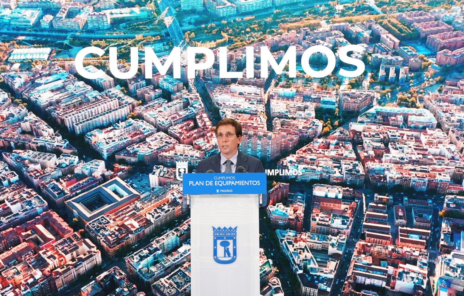 El alcalde de Madrid, José Luís Martínez Almeida hace balance del Plan de Equipamientos Madrid Capital 21