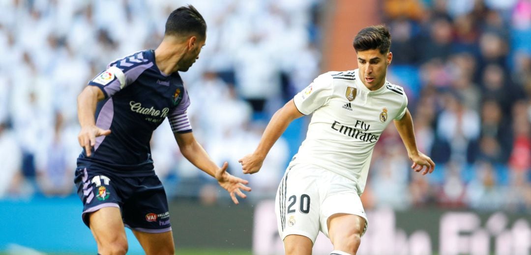 Marco Asensio, durante el partido liguero ante el Real Valladolid