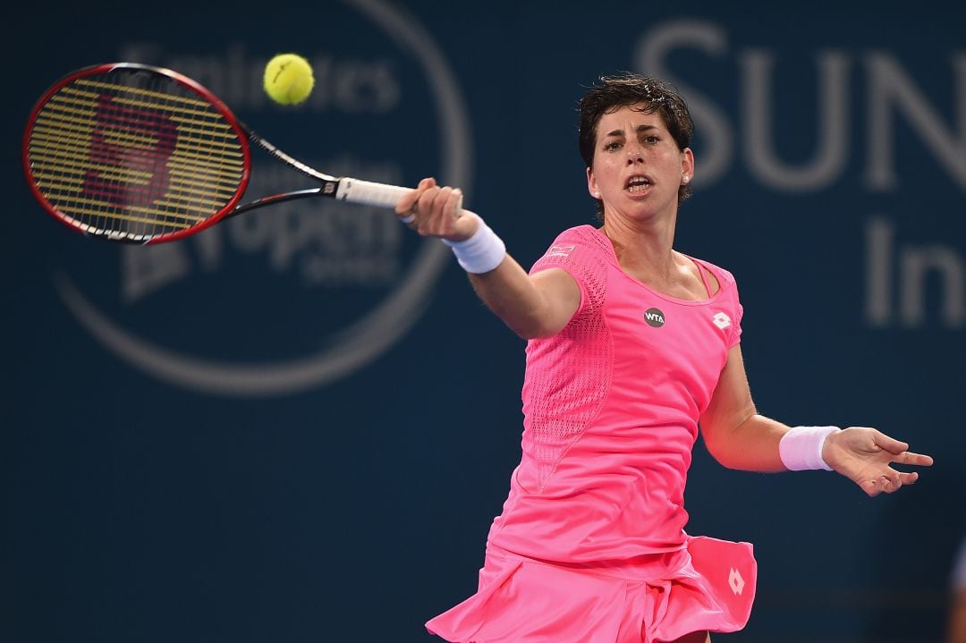 Carla Suárez, durante un partido