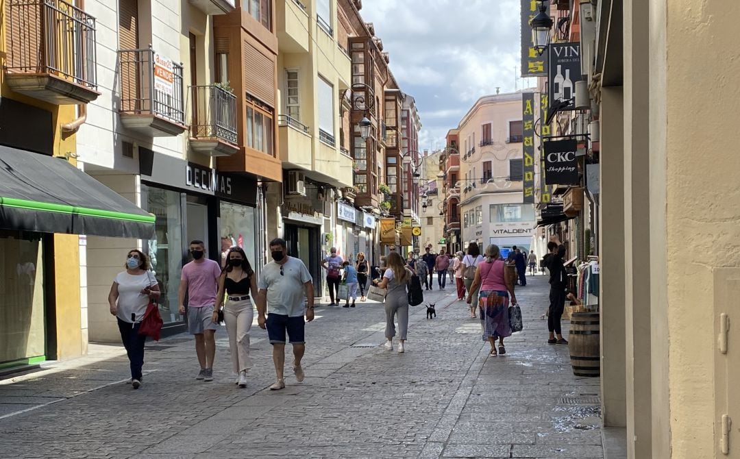 Calle Isilla, arteria comercial de Aranda