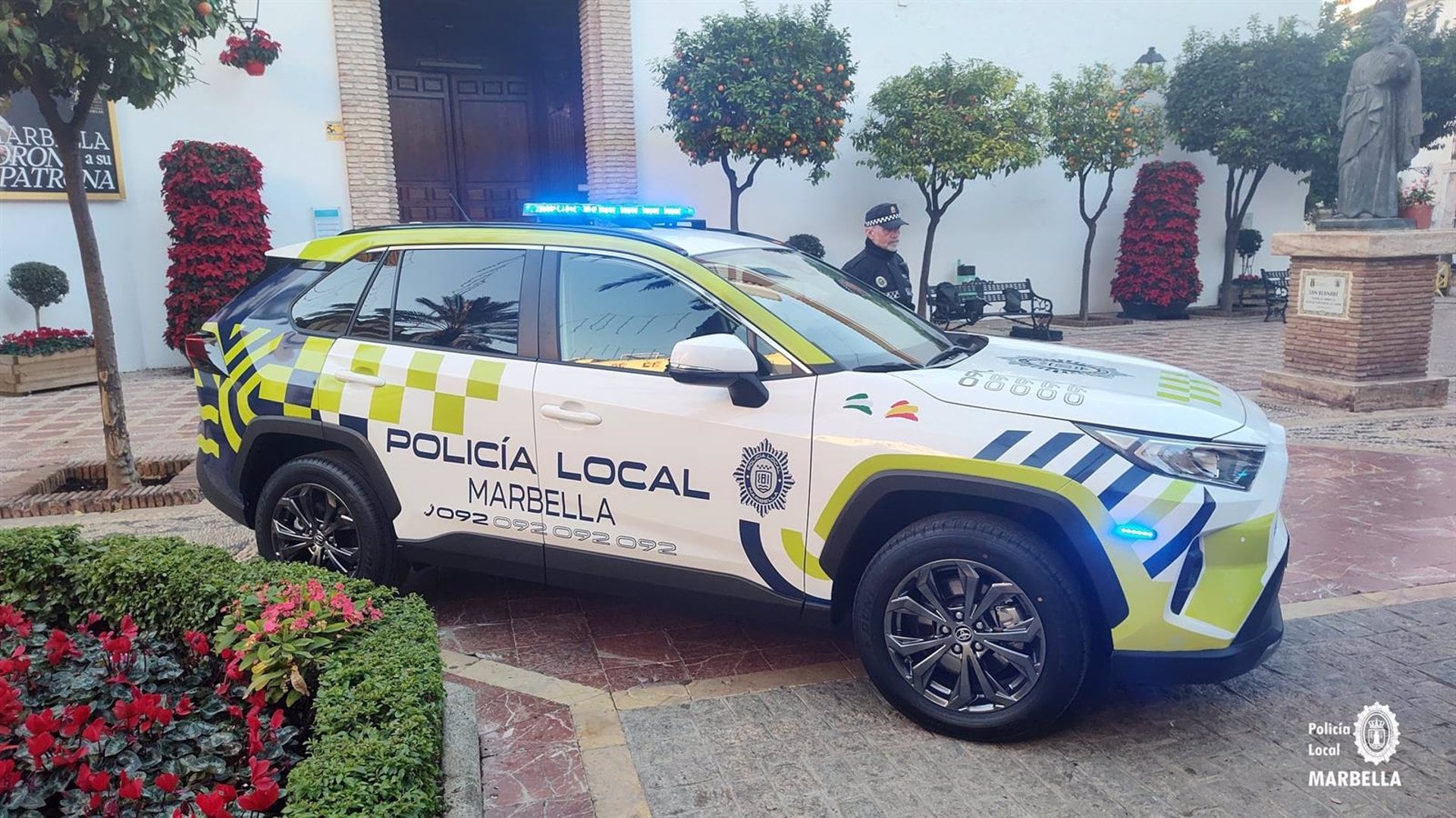 Vehículo de la Policía Local de Marbella.