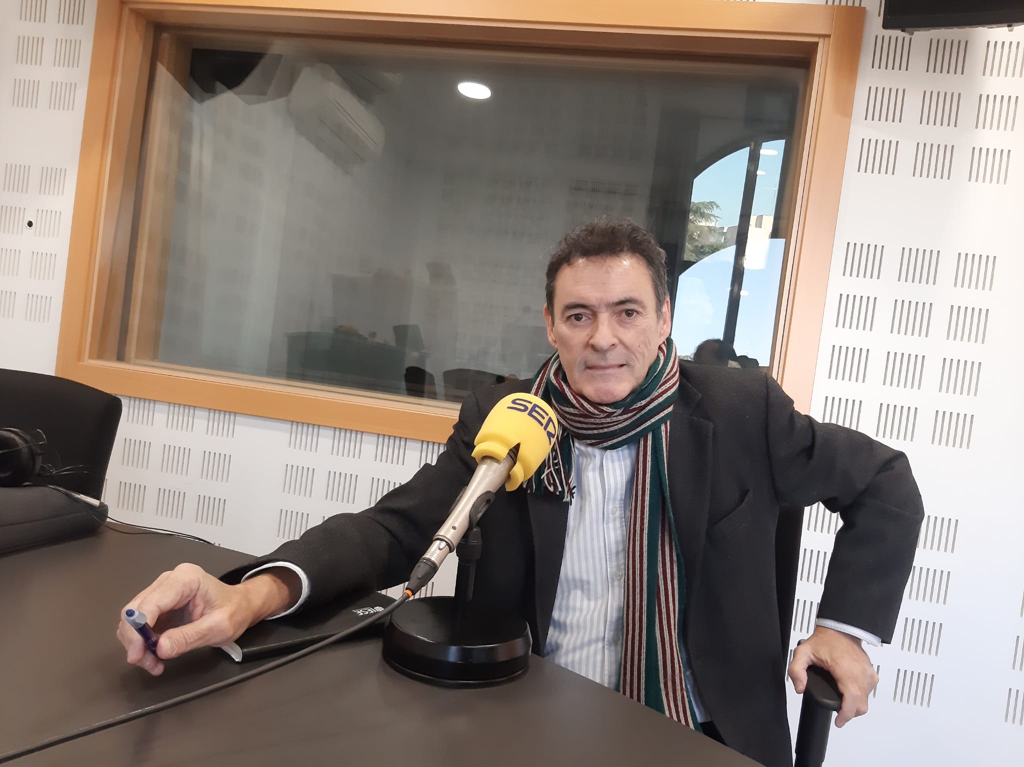 Juan Carlos de Gregorio, CEO de Peaches Biotech, en los estudios de Cadena SER Madrid Sur.