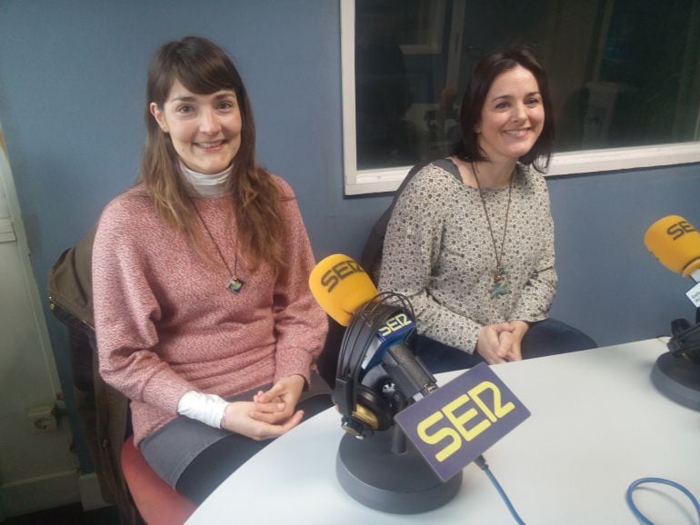 Maite Ruiz y Carmen Alcántara de Zapaburu Eskola