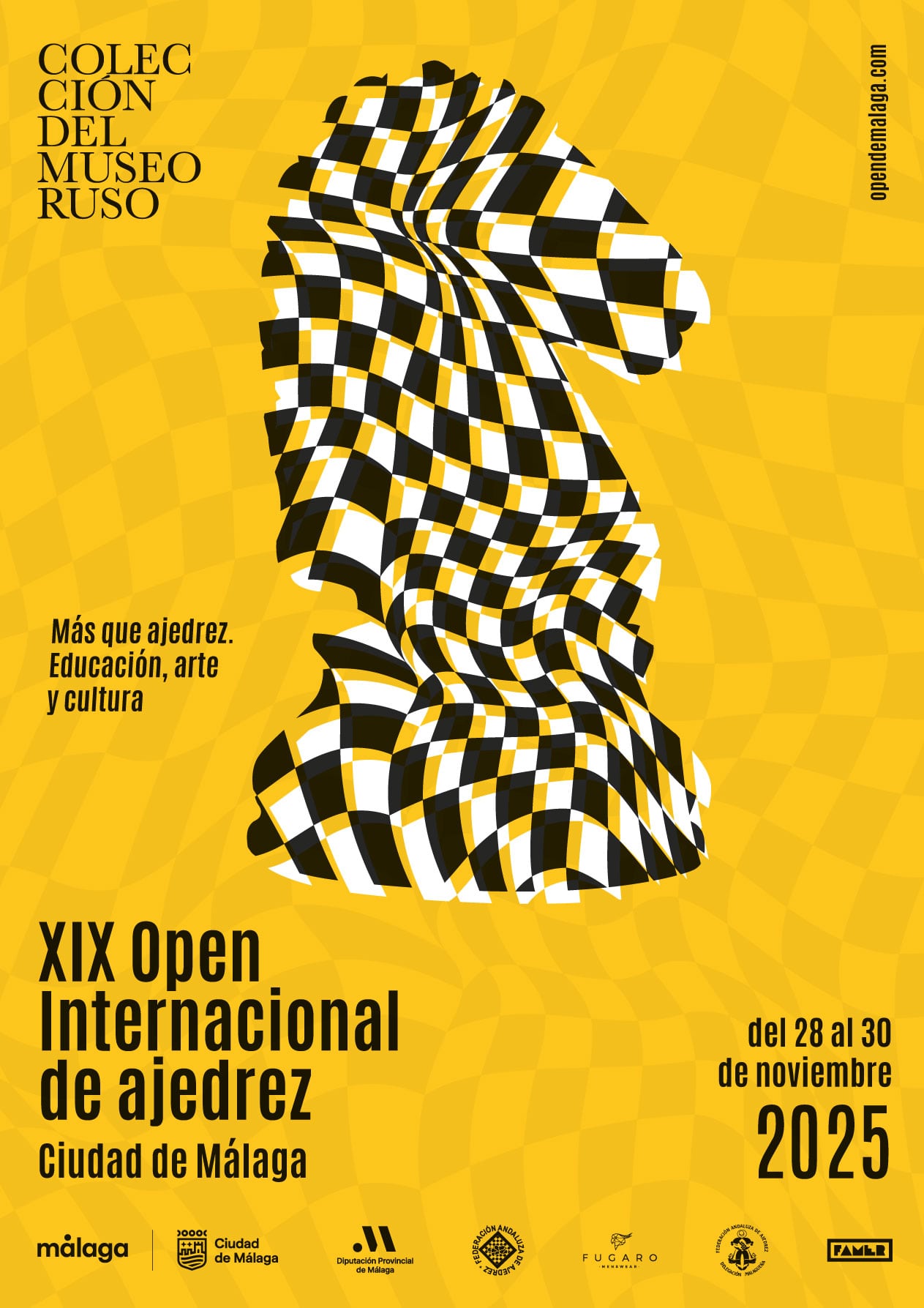 El XIX Open Internacional de Ajedrez Ciudad de Málaga se celebrará en las instalaciones de la Colección del Museo Ruso de Málaga