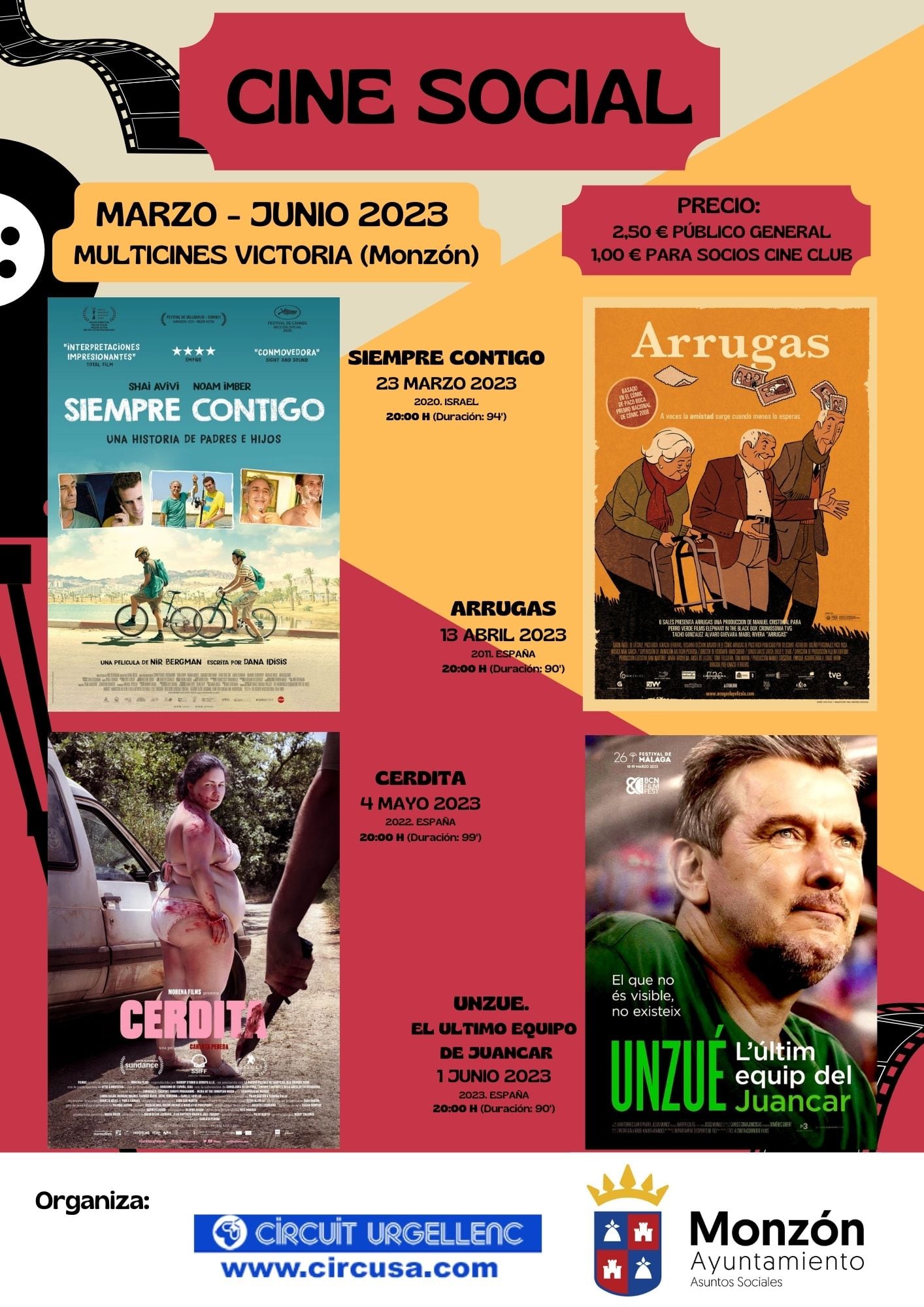 Ciclo de cine social en Monzón