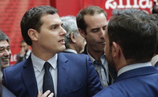 El presidente de Ciudadanos, Albert Rivera, durante el acto de imposición de Medallas y Condecoraciones de la Orden del Dos de Mayo