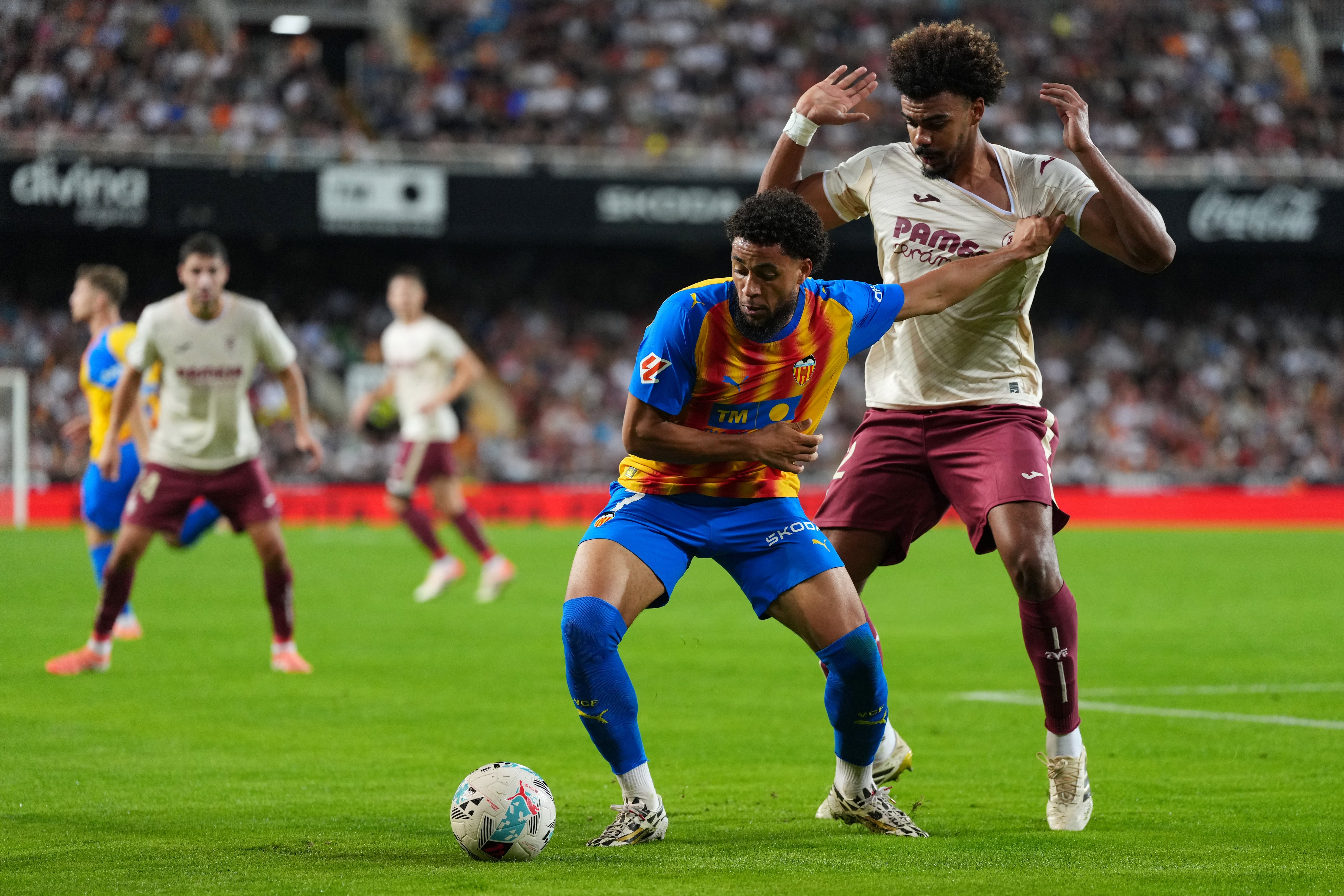 Imagen del Valencia-Villarreal de la primera vuelta