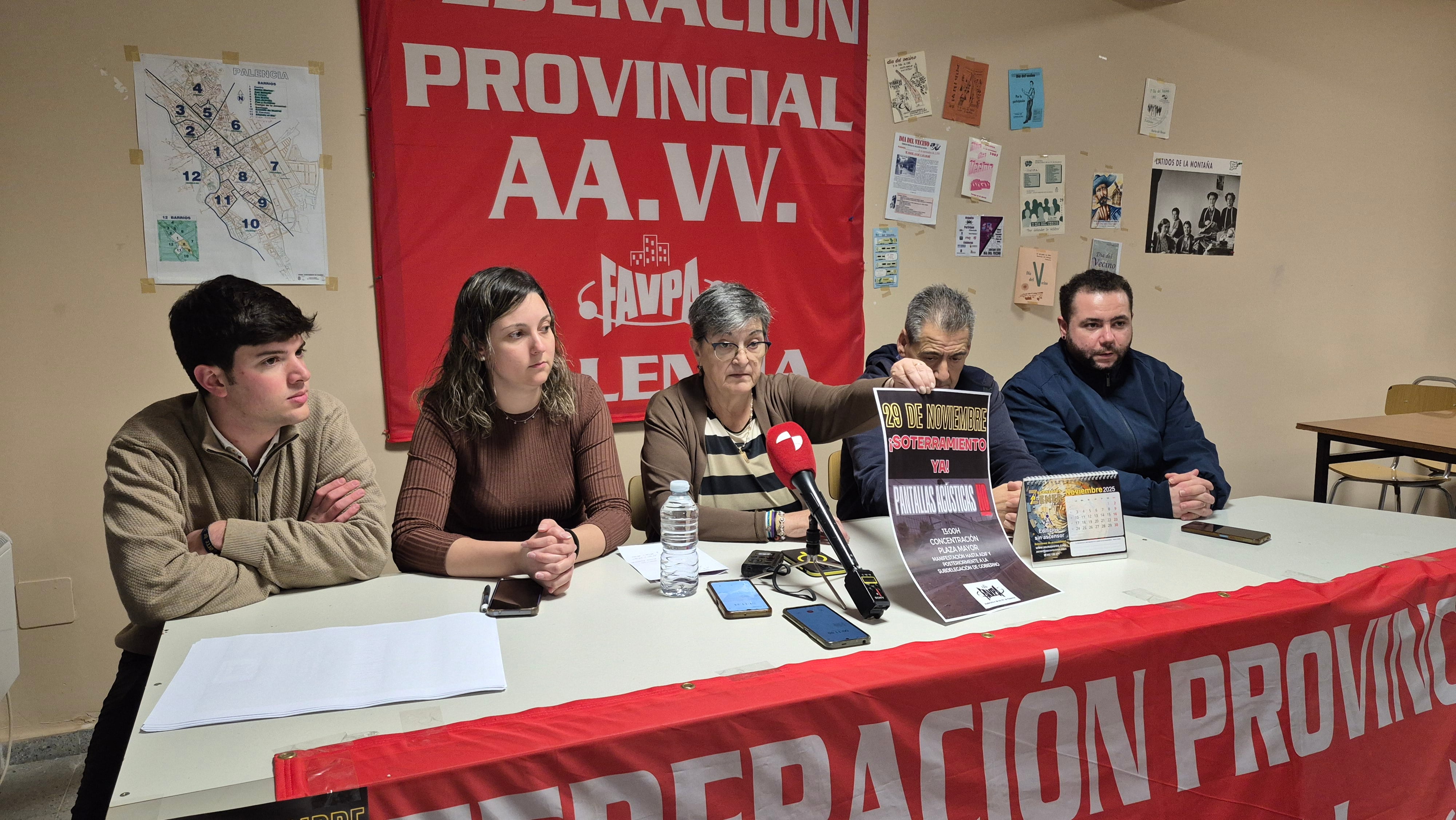 FAVPA vuelve a manifestarse contra las pantallas acústicas y por el soterramiento el 29 de noviembre