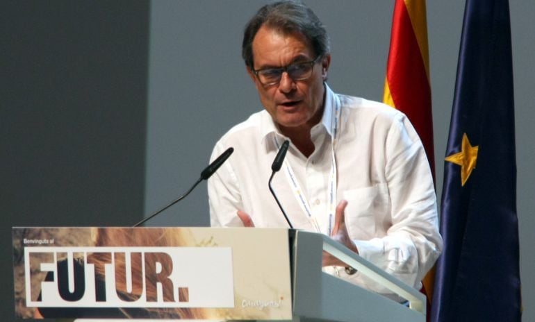 Artur Mas durante su discurso de este domingo 