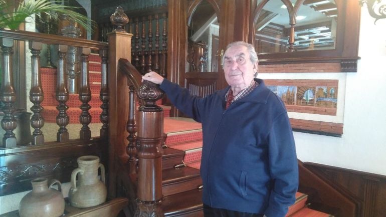 Imagen de archivo de Martiniano Palomero en el Hotel Julia del que fue su fundador