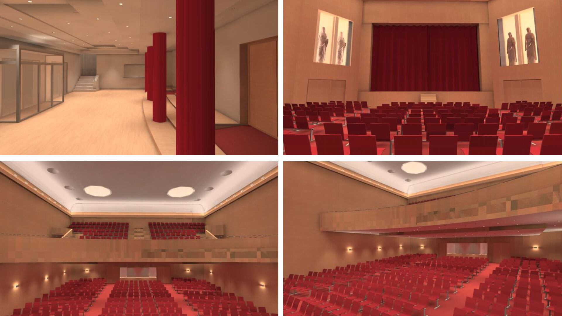 Recreación virtual de la reforma del Teatro Torcal de Antequera