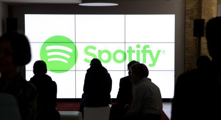 Asistentes a un evento de Spotify en Nueva York.