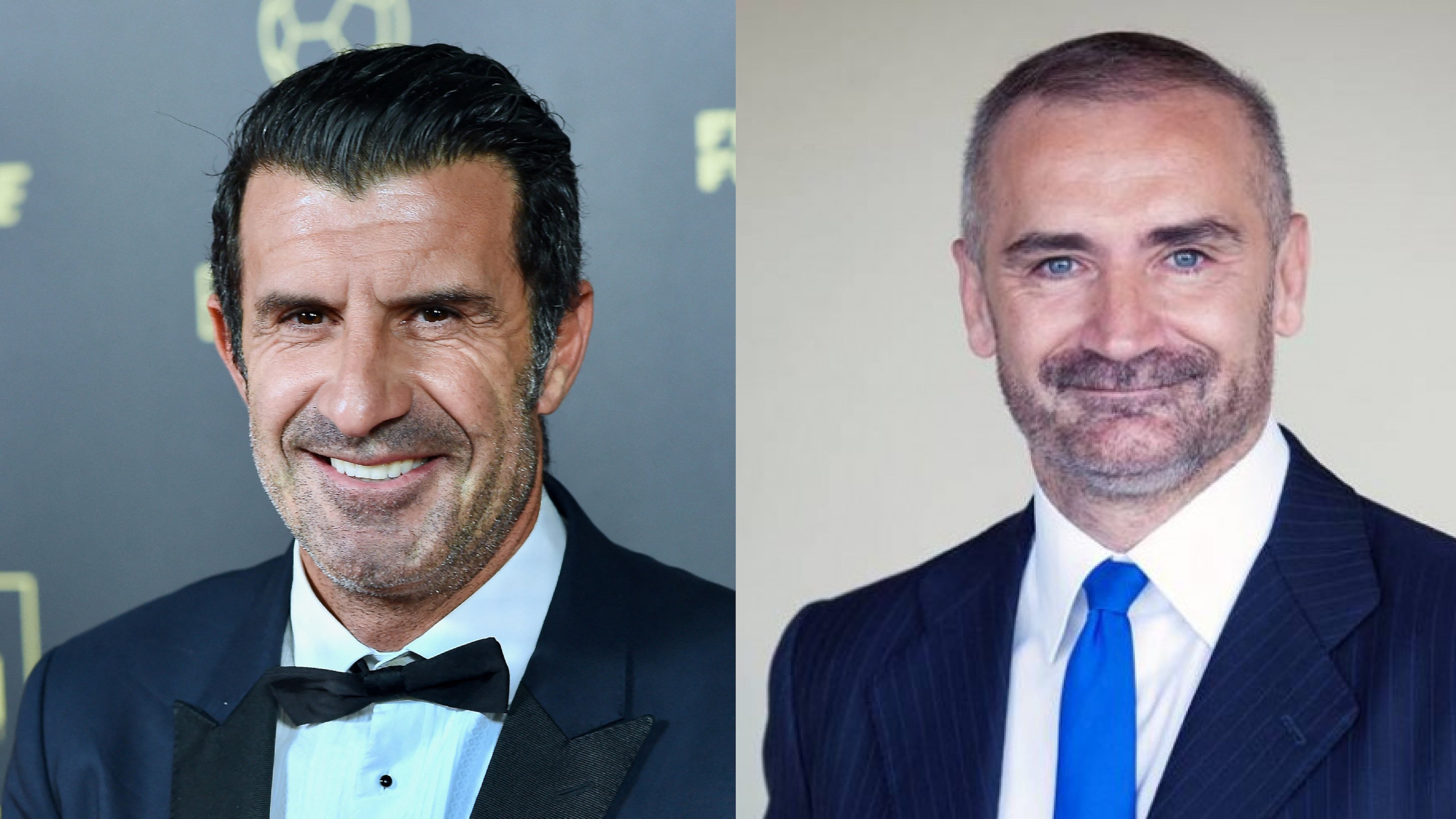 Luis Figo y Euprepio Padula