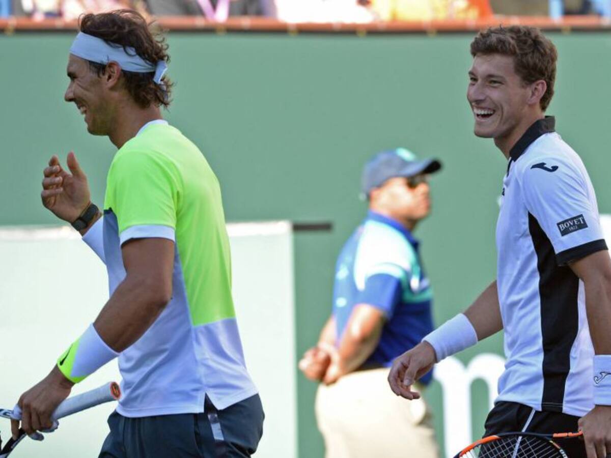 Rafa Nadal y Pablo Carreño juntos en Indian Wells