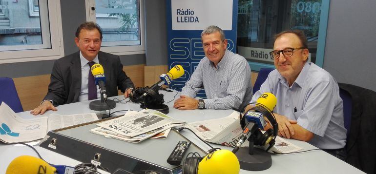 D'esquerra a dreta: Jordi Montanya, Paco Boya i Carmel Mòdol