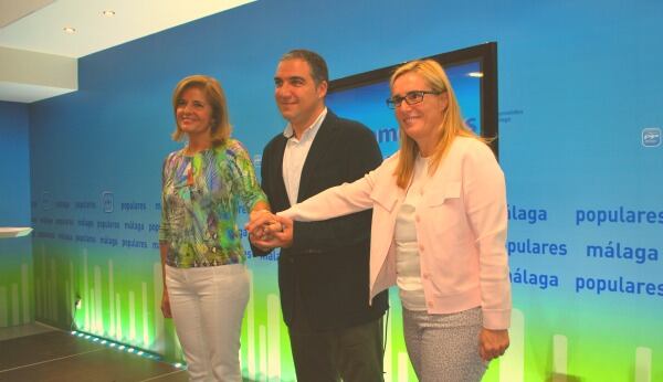 Oña, Bendodo y Mula en la sede provincial del PP de Málaga