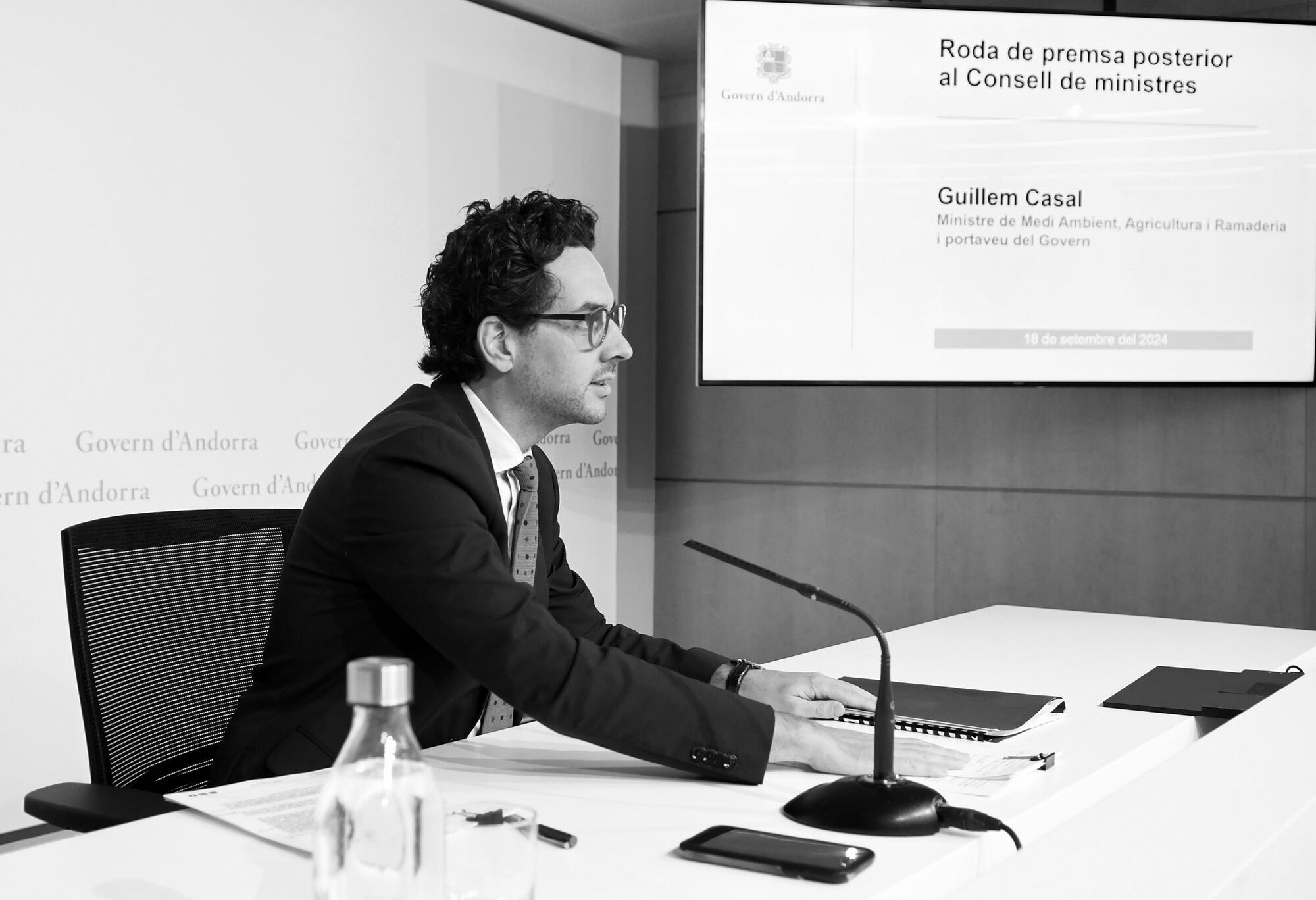 El ministre Portaveu, Guillem Casal