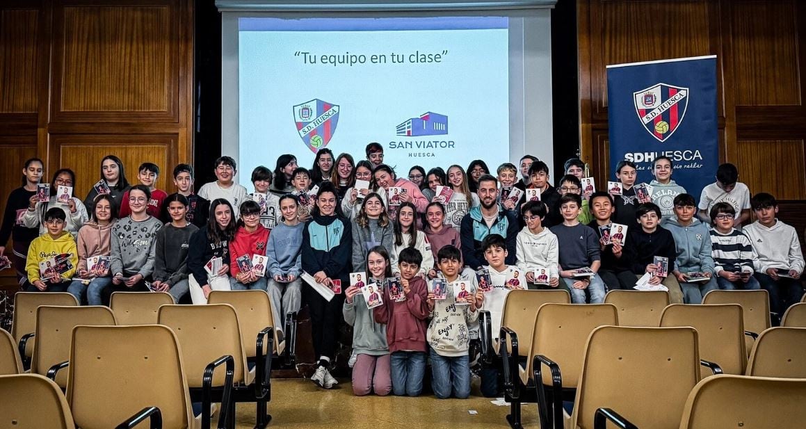 Visita de Tu equipo en tu clase al Colegio San Viator con Jorge Pulido e Iris Arnas