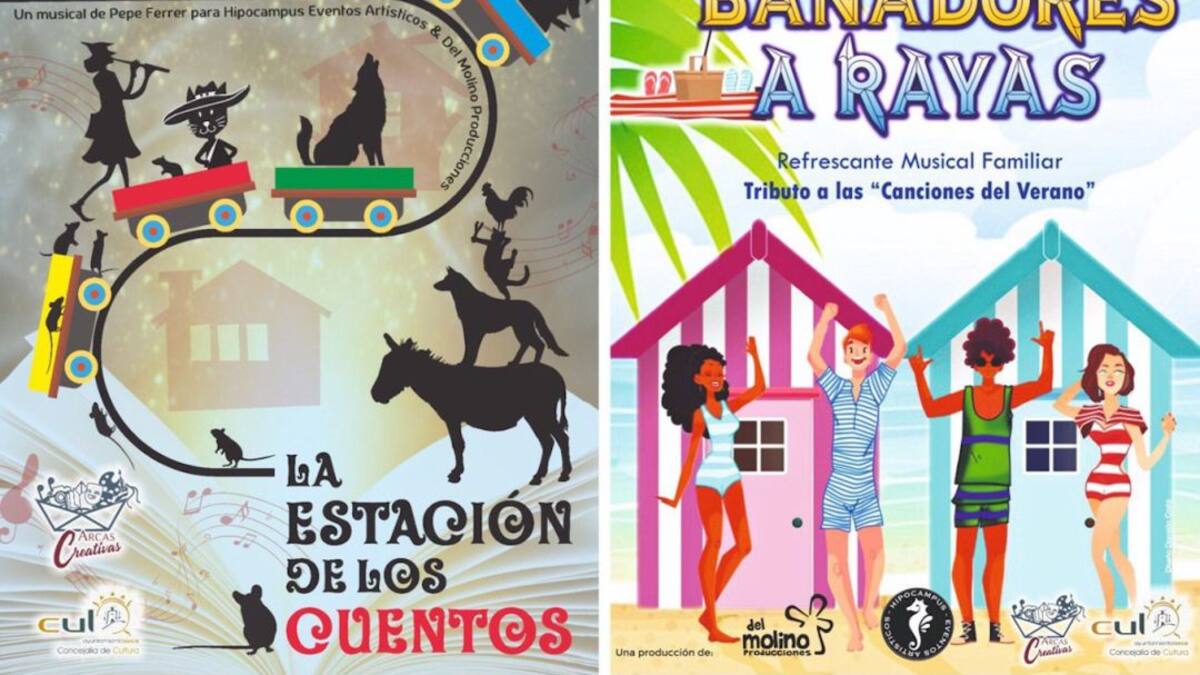 "Bañadores a rayas" y "El tren de los cuentos", los musicales que se estrenan en Lorca