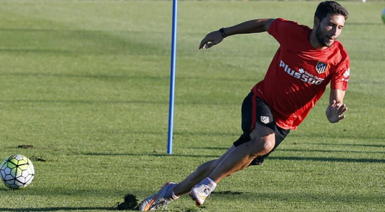 Borja Bastón durante uno de los entrenamientos en los Ángeles de San Rafael