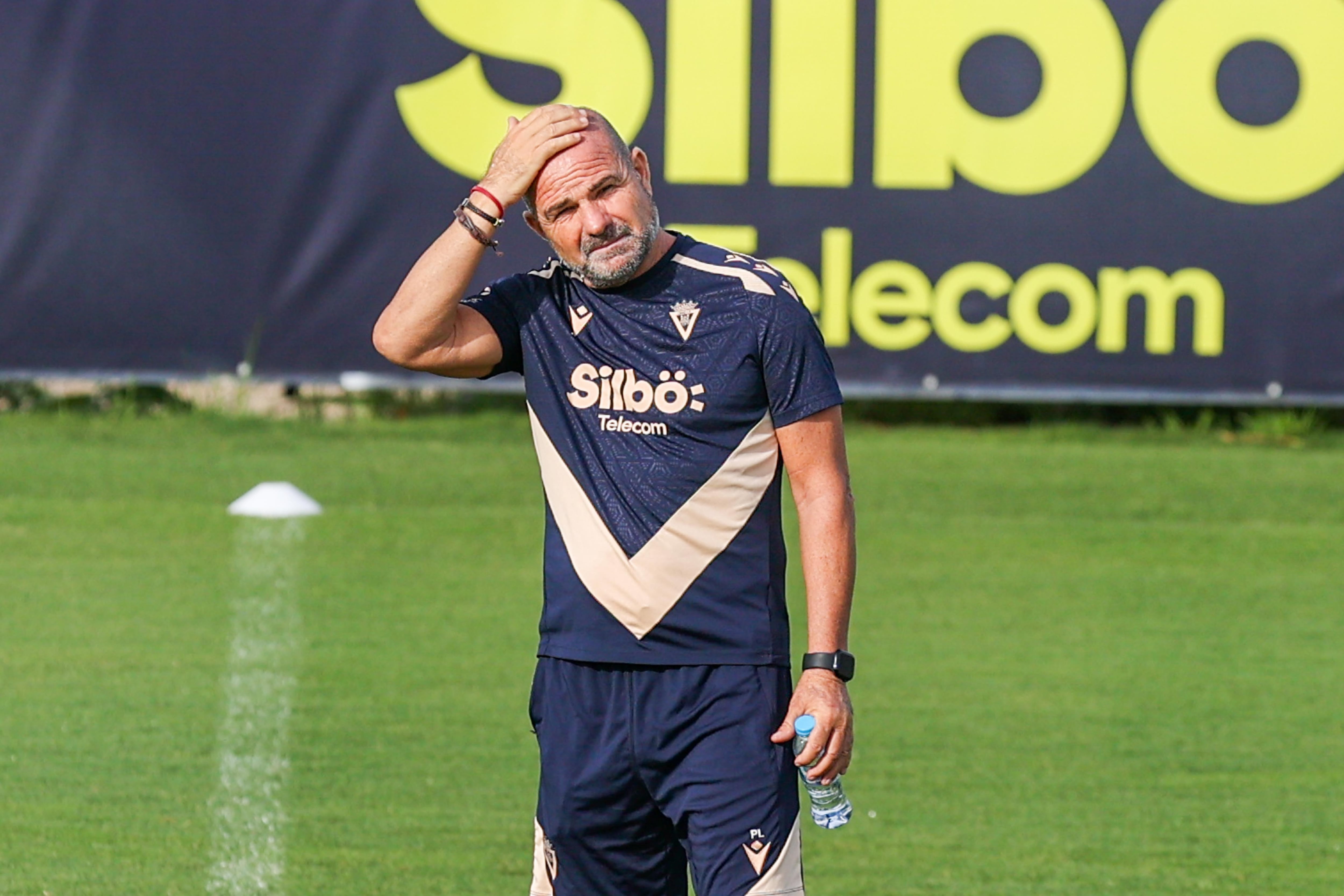 Paco López en el entrenamiento de martes en la Ciudad Deportiva.