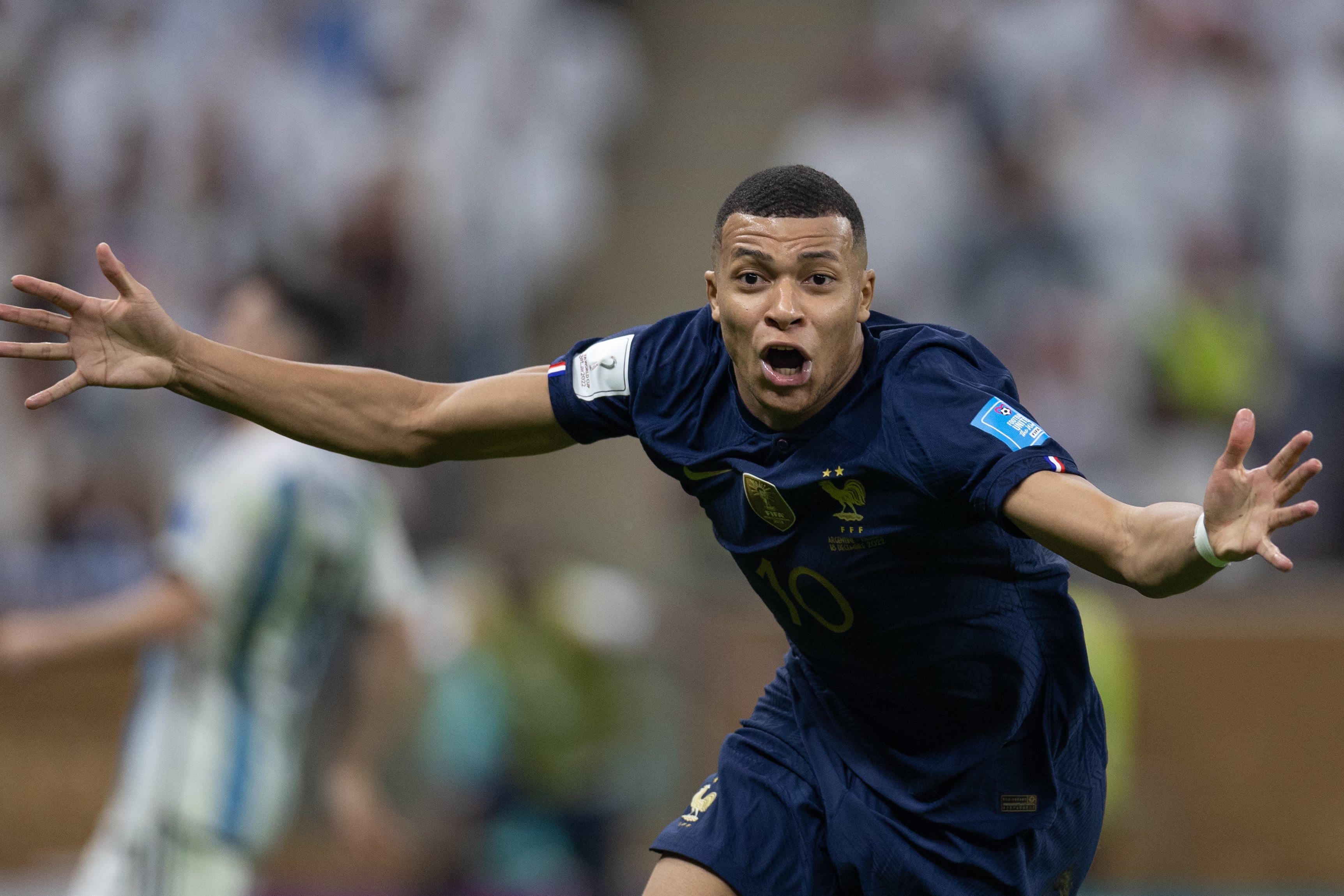 Kylian Mbappé, durante la final del Mundial 2022 ante Argentina