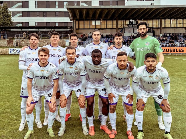 El Salamanca CF UDS, antes de su partido ante el Marino de Luanco/Salamanca UDS
