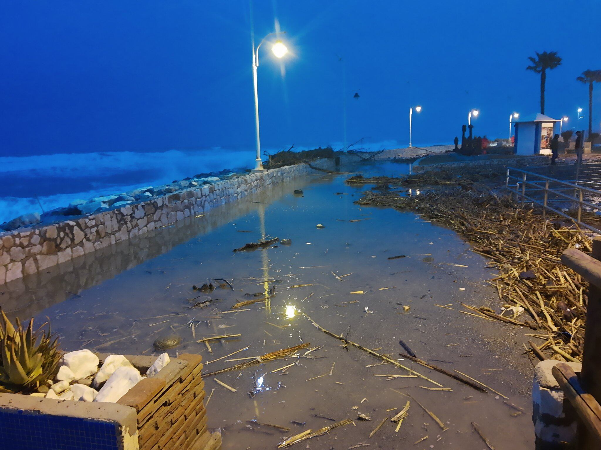 Playas de Málaga este lunes por la noche