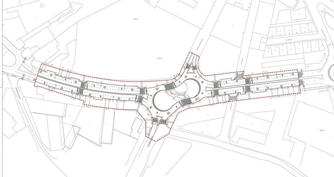 Plano de las obras