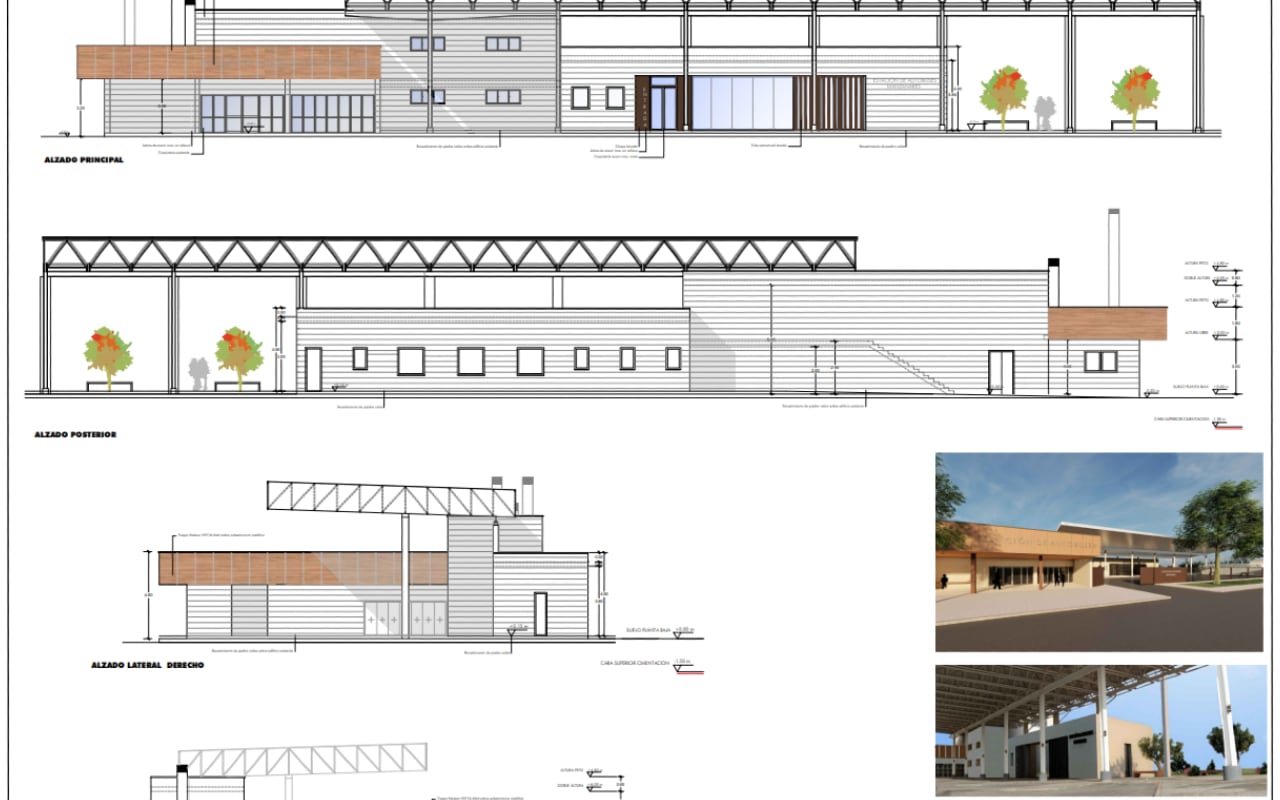 Imagen de cómo quedará la nueva estación de Autobuses de Manzanares (Ciudad Real)