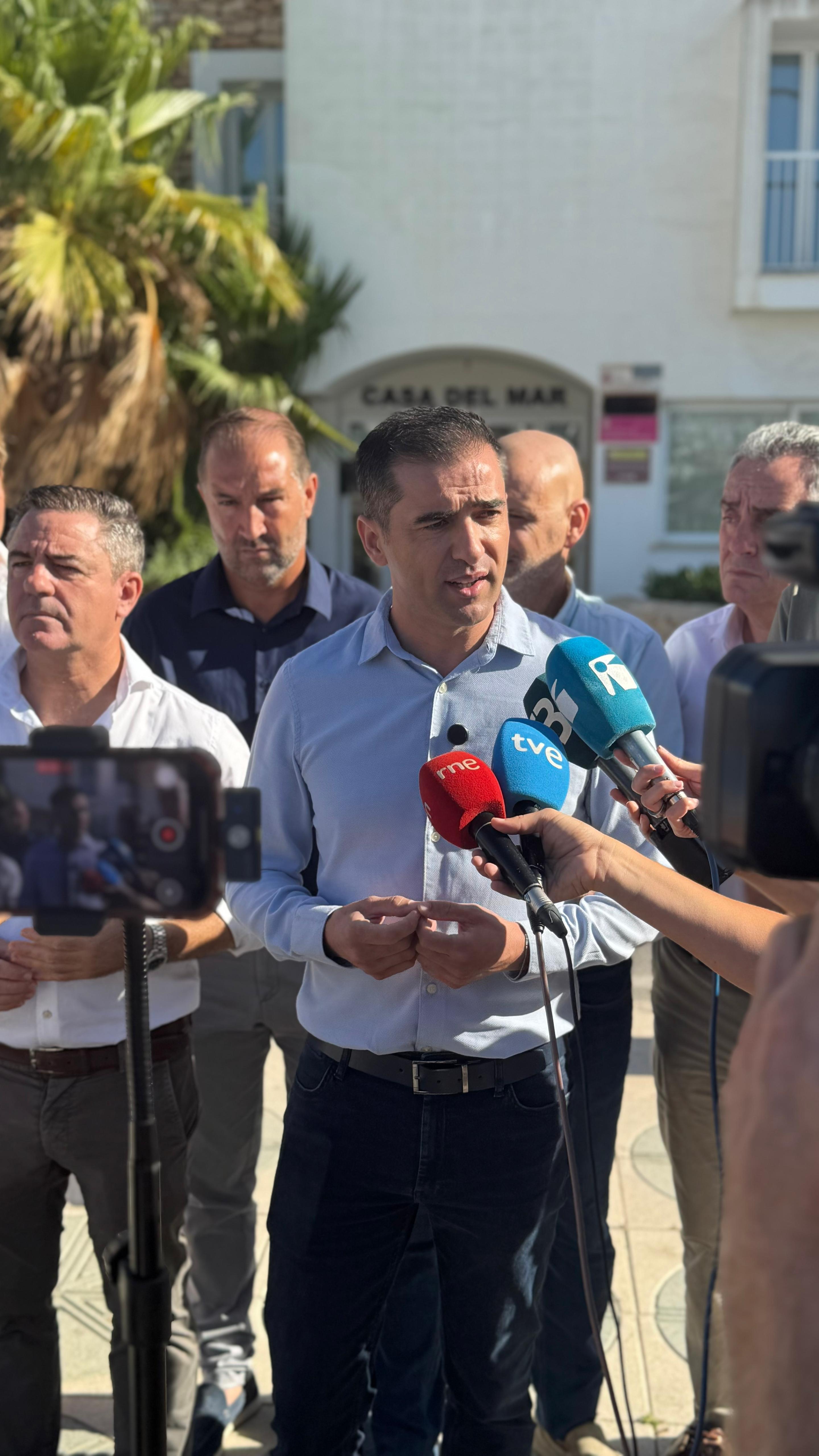 Dirigentes del PP en la rueda de prensa