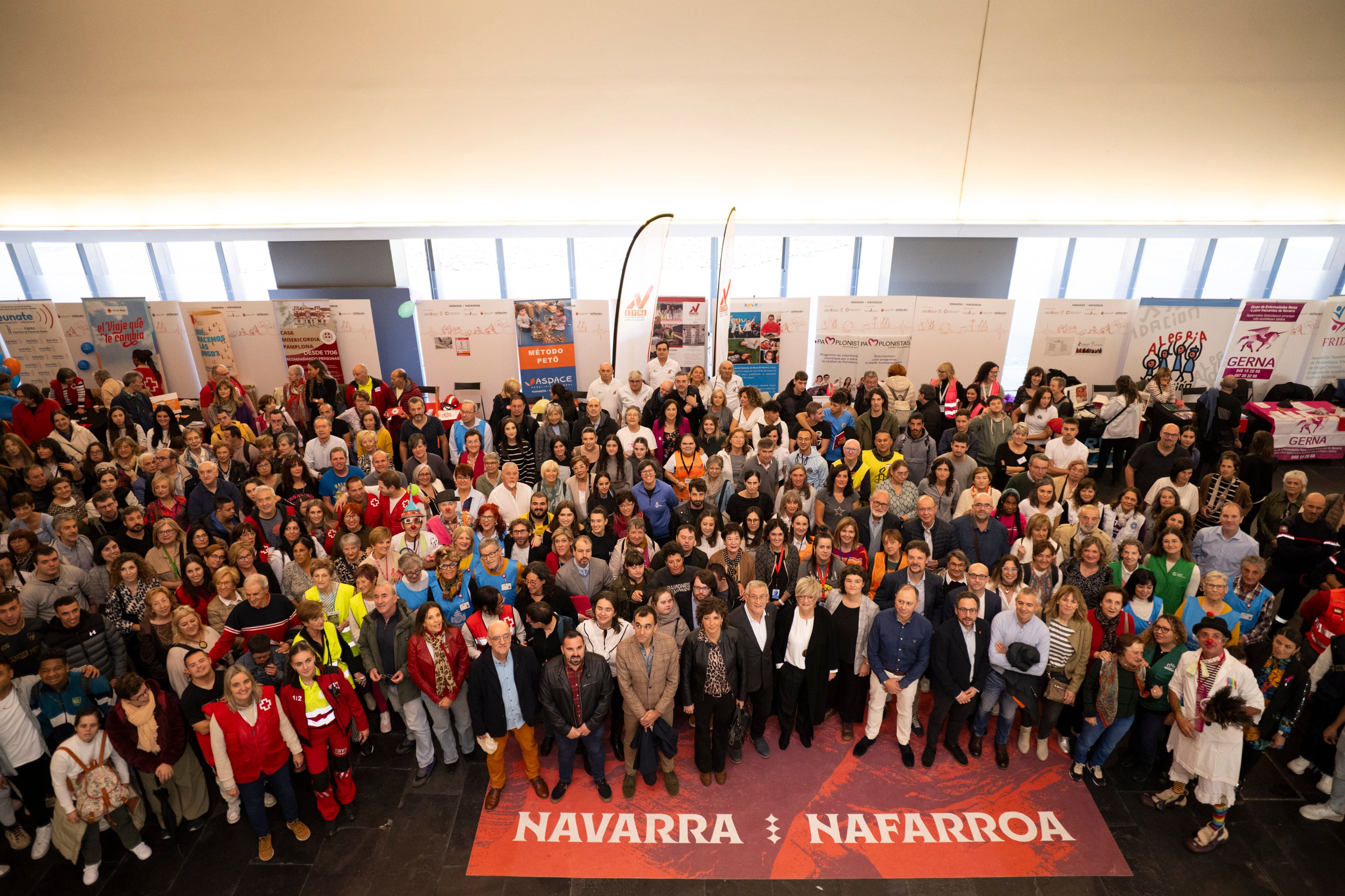 Primera fiesta del voluntariado navarro, celebrada el pasado mes de octubre en Baluarte.