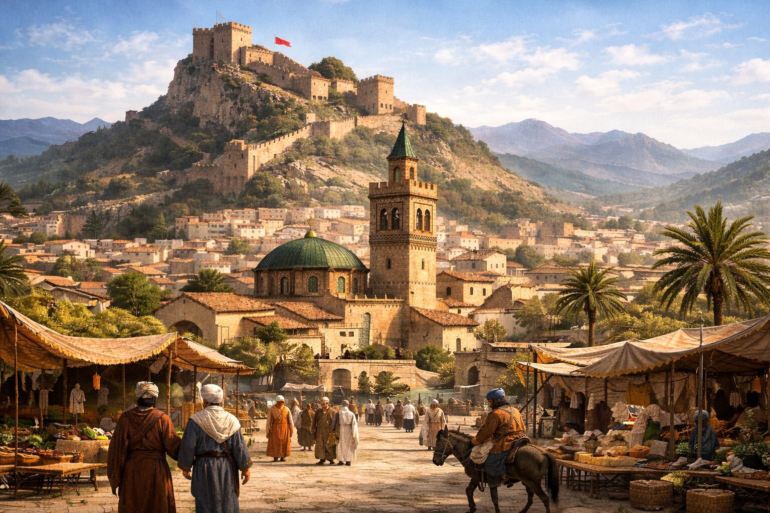 Recreación de la Xàtiva musulmana (IA)