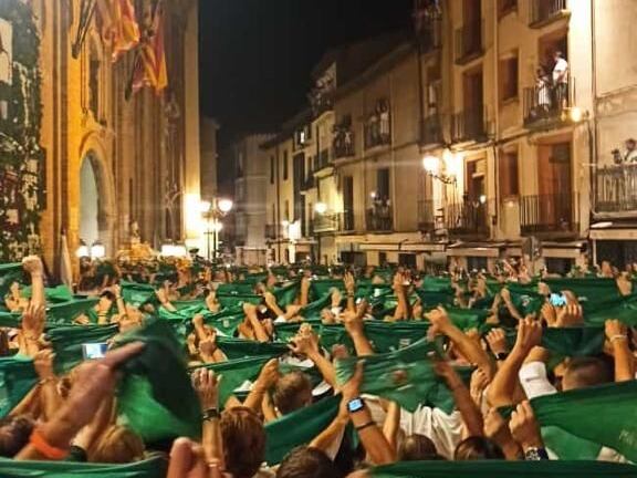 Fin de fiestas de San Lorenzo en Huesca