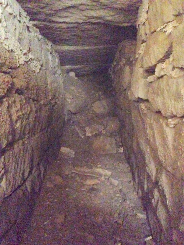 El túnel encontrado en Monóvar