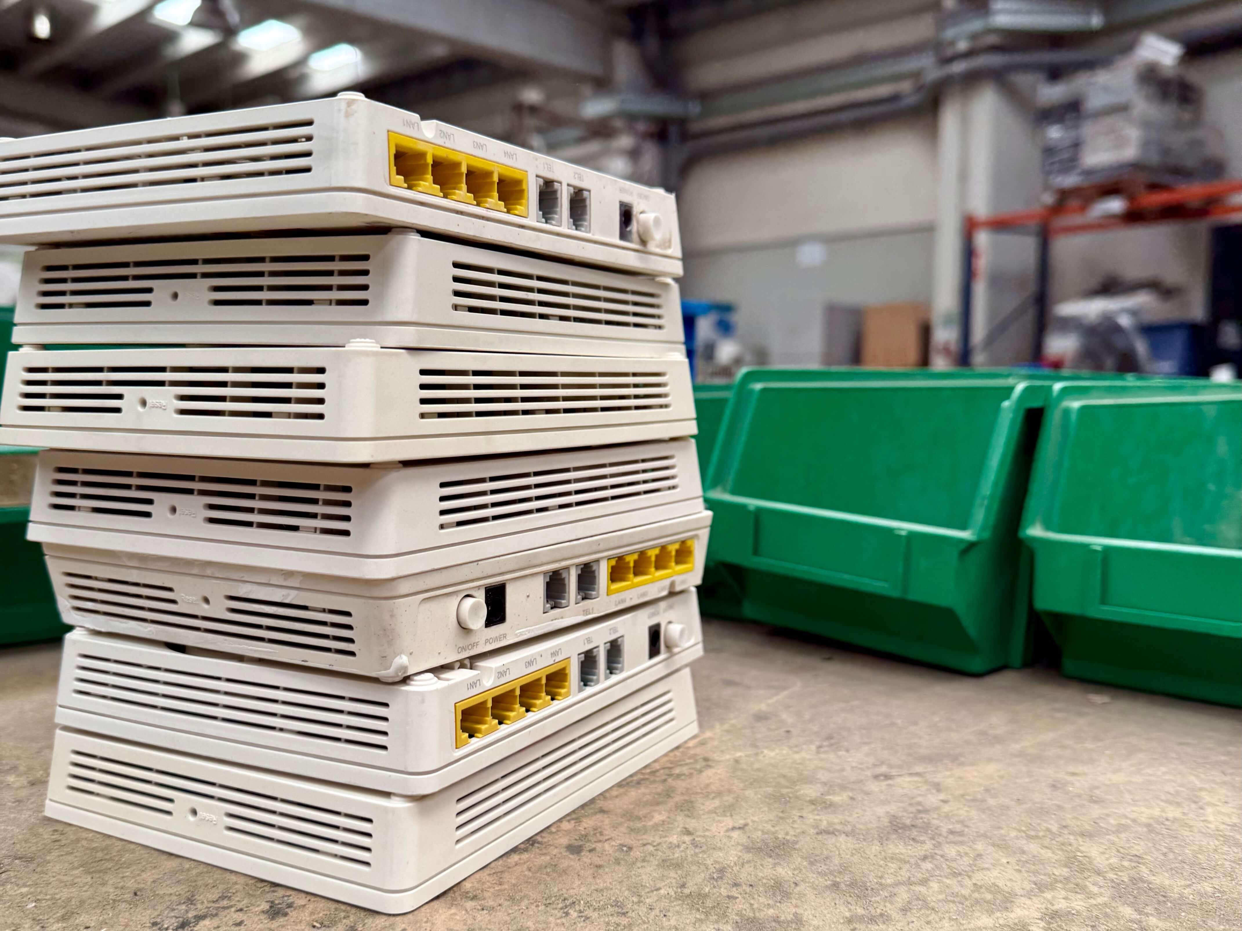 A la planta de tractament se separen tots els components que conformen un router