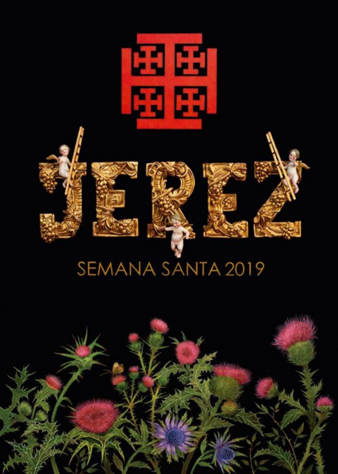 Cartel oficial anunciador de la Semana Santa de Jerez 2019