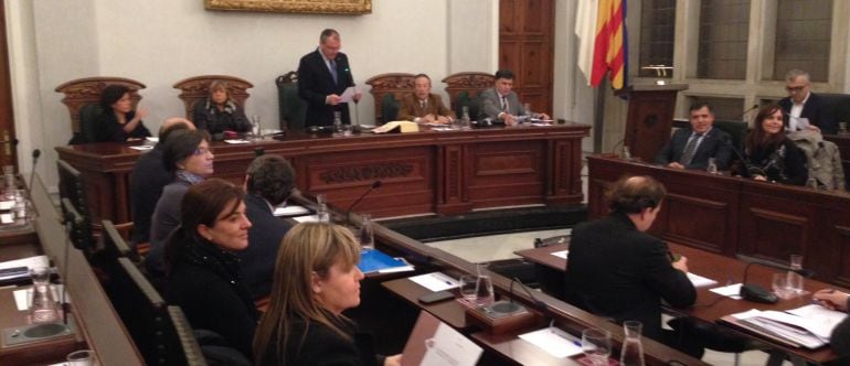 El ple extraordinari on s'han aprovat els pressupostos de cara el 2015.
