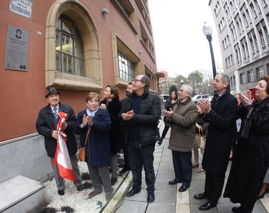 Momento del homenaje