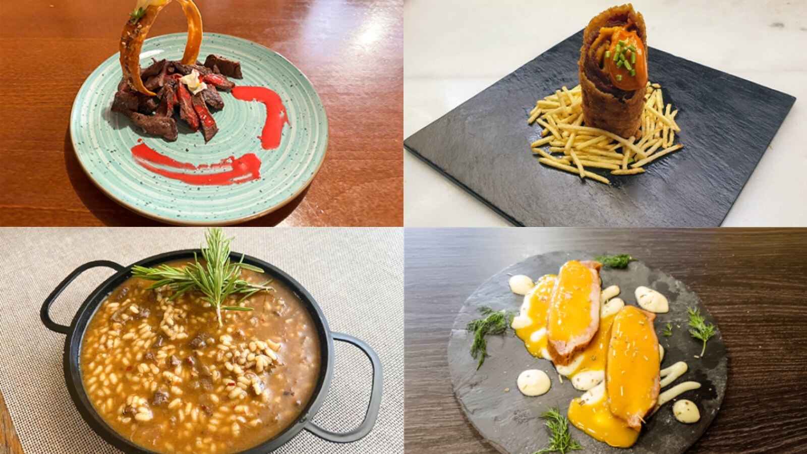 Imagen de algunas de las tapas que se podrán degustar en las jornadas de gastronomía en miniatura en Bargas (Toledo)